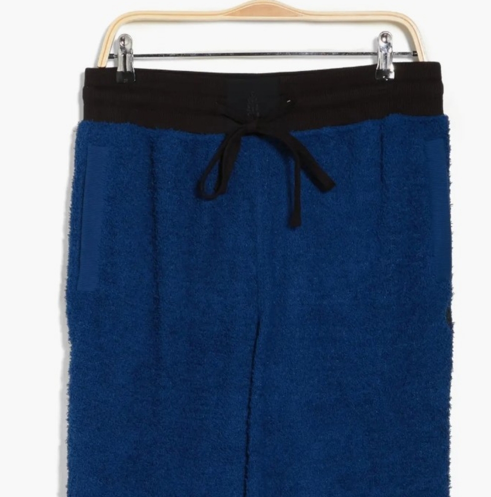 NWT Free People Movement Blue Cuddle Up Fleece Tie Waist Cozy Pants Joggers - Picture 3 of 8